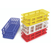 Heathrow Scientific Fold and Snap Tube Rack 17mm 60-Place - Yellow