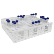 Heathrow Scientific Mega Rack for 120 x 18-20mm  Tubes (15mL) - White