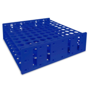 Heathrow Scientific Mega Rack for 100 x 28-32mm  Tubes (50mL) - Blue