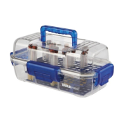 Heathrow Scientific DuraPorter Sample Transport  Box - Clear/Blue