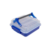Heathrow Scientific DuraPorter XL High-Capacity  Sample Transport Box with MultiTube Insert -  Clear
