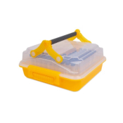Heathrow Scientific DuraPorter XL High-Capacity  Sample Transport Box with MultiTube Insert -  Clear