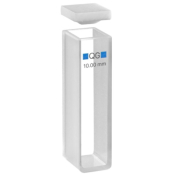 Hellma Cellect Absorbance/Transmission Cuvette QS/QG Quartz with PTFE Lid Path Length 10mm Fill Volu