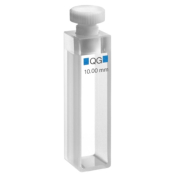 Hellma Cellect Absorbance/Transmission Cuvette Pair QS/QG Quartz with PTFE Stopper Path Length 10mm