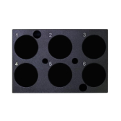 Hygiena 6 Well Block for Hygiena Digital Dry Block Mini Incubator