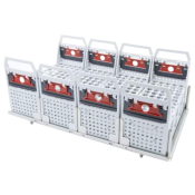 Tray with 4 Racks for 240 Tubes 100x16/17mm, fits Julabo SW22/SW23 Water Baths
