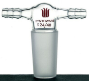Synthware twin hose connecting adapter, Joint: ST/NS 29/42