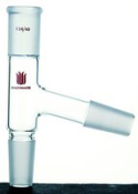 Synthware distillation adapter, top Joint: ST/NS 10/18, immersion depth 50 mm, side arm angle: 75 de