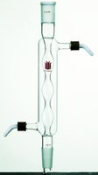 Synthware Allihn condenser, Joint: ST/NS 24/40, jacket L 300 mm, hose size 10 mm
