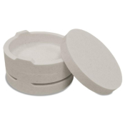 Nabertherm Saggar 115 mm starter set containing 2x Saggar 699001054 and 2x Sinter ring 699001055