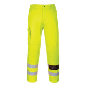 Hi-Viz Yellow Combat Trousers 65% Polyester 35% Cotton- Size Large