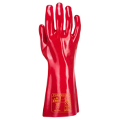 Potwest A435 Red PVC Gauntlet 27CM - Extra Large
