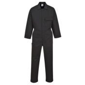 Black Standard Poly Cotton Coverall 65% Polyester 35% Cotton Size XXLarge Regular