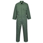 Bottle Green Standard Poly Cotton Coverall 65% Polyester 35% Cotton Size Small Regular