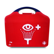 Redcap Eye Wash and Skin Flush Kit for Acid/Alkali Splasheset (2x500ml/2x20mlpods/2xEye Pads/Mirror)