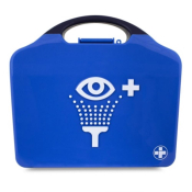 Deluxe Eye Wash Station in Integral Aura Box inc bracket (2x500ml/2x20mlpods/2xEye Pads/Mirror)
