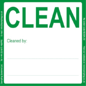 Clean Quality Control Ultra Adhesive Labels. Roll of 500 - 95 x 95mm