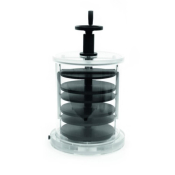 Scanvac CCS300 300mm dia stop-acrylic chamber with three trays and stoppering