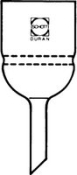 Duran sintered disc filter funnel, capacity 500 mL, nominal max pore size 16-40 mum