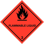 Label 300X300 Flammable Liqui..