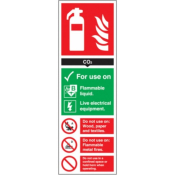 300x100mm CO2 Extinguisher