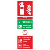 300x100mm Water Extinguisher