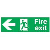 Sign 150x450mm Fire Exit Symb..