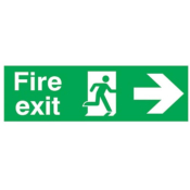 Sign 150x450mm Fire Exit Symb..