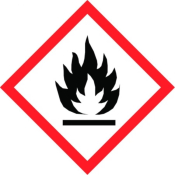100x100mm Flammable GHS sheet