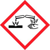 21x21mm Corrosive GHS  roll