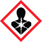 50x50mm Health Hazard GHS  roll