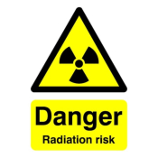 210x148mm Danger Radiation Risk