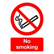 Sign 210x148mm No Smoking Rig..
