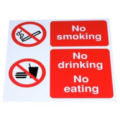 Sign 300x300mm No Smoking/Dri..