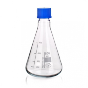 Simax Erlenmeyer Flask 1000mL with Screw Cap Borosilicate Glass