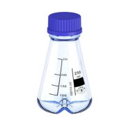 Simax Erlenmeyer Flask 500mL with Screw Cap Baffled Borosilicate Glass