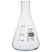 Simax Erlenmeyer Flask 2000mL Narrow Neck Borosilicate Glass