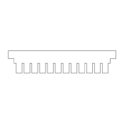 SLS Flowgen Comb 12 Sample 1mm Thick