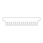 SLS Flowgen Comb 16 Sample 1mm Thick