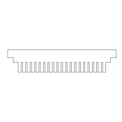 SLS Flowgen Comb 20 Sample 1mm Thick