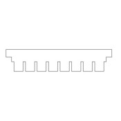 SLS Flowgen Comb 8 Sample 1mm Thick