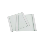 SLS Flowgen 19 x 20cm Plain Glass Plates with 1mm Bonded Spacers Pack of 2