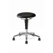 SLS Lab Pro Stool on Castors - Seat height: 460-630mm - Synthetic Leather