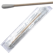 SLS Select Swab Woodstick with Cotton Tip Single in Peel Pouch