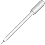 SLS Select Fine Plastic Transfer Pipette 3.3mL 20 Wrap