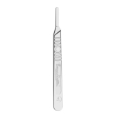 Swann-Morton No 4 Scalpel Handle - Non Medical - Stainless Steel;  Non Sterile; Individually Wrapped