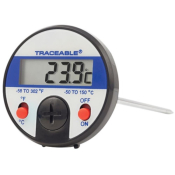 Traceable Jumbo-Display Thermometer with Calibration; +/-0.3Deg C accuracy at tested points; 1 Pierc