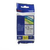 Brother TZe 12mm x 8m Black On White Laminated  Tape