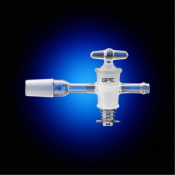 J Young B19 Cone Adapter With Glass Stopcock For Use With 90013 90014 and 90015