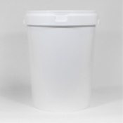 Bucket Specimen 60L HDPE with Lid White No Handles